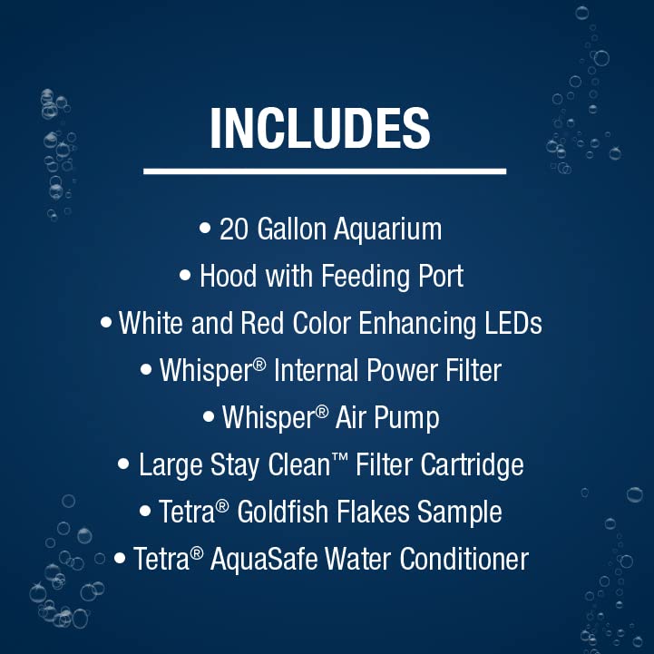 Image of Tetra Goldfish LED Kit, 20 Gallon, Aquarium Kit with LED Lighting and Filter