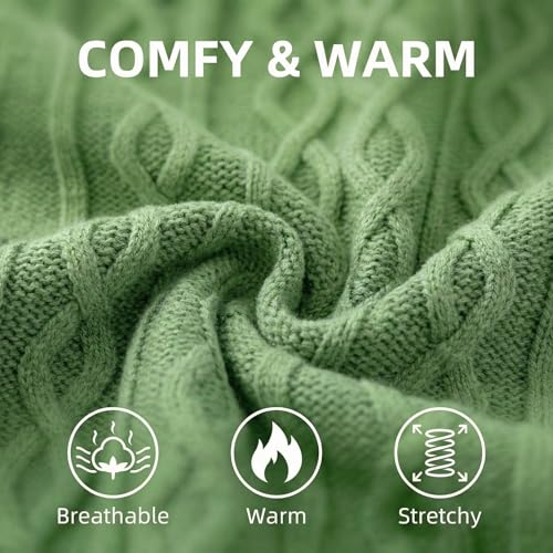 MengMengDa Small Dog Warm Winter Sweater Pet Clothes Knitwear for Small to Medium Breeds Dog Outfits (Green S)…
