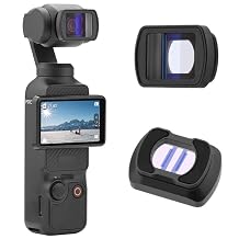 CoyKtonty Anamorphic Lens/1.15 X Magnetic Movie Lens for DJI OSMO Pocket 3, Cinematic Flare Effect HD Double-Sided Multilayer Anti-Reflective Coating