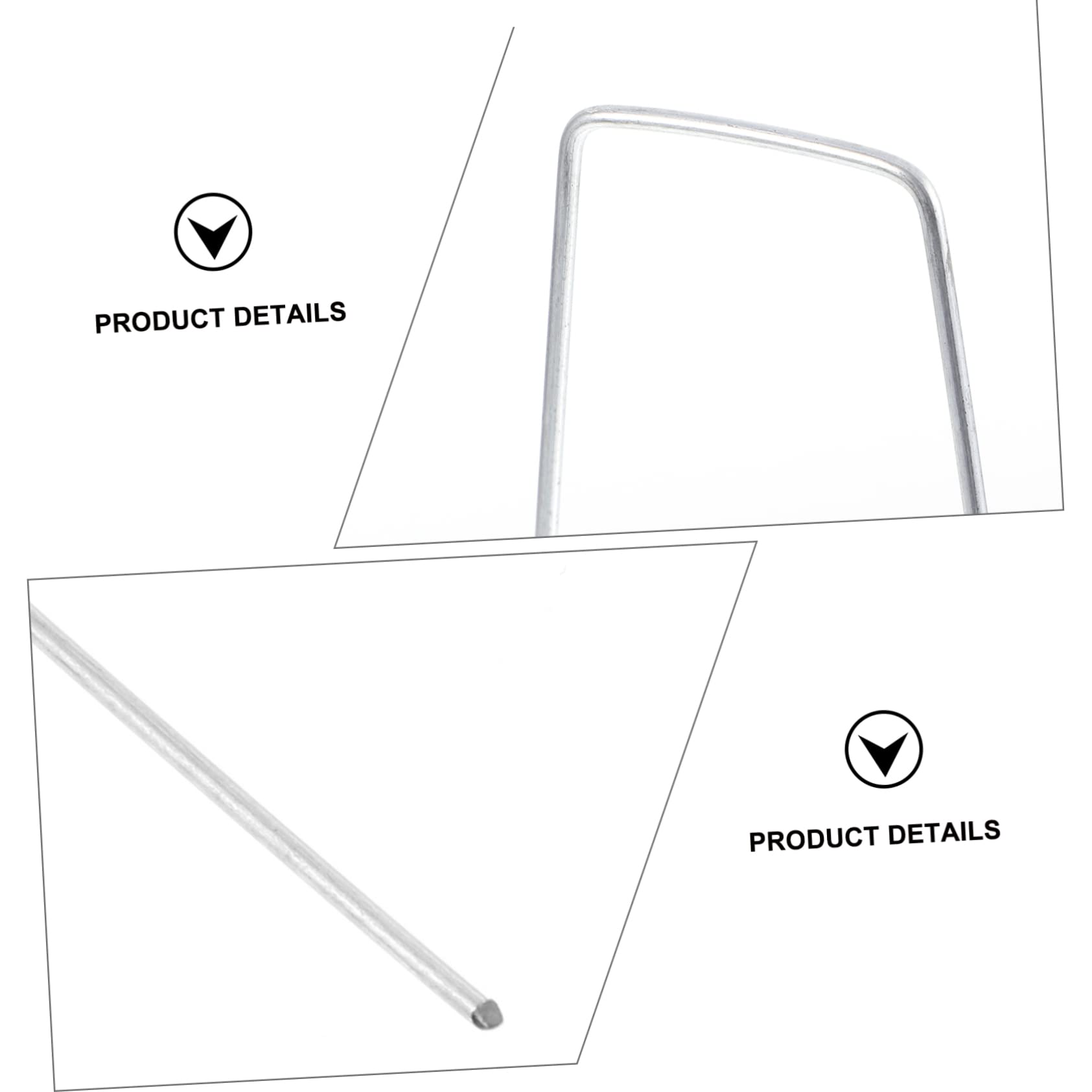 100pezzi U-shaped Lawn Turf Pegs Chiodi Per Giardinaggio Fissaggio Tappeti Erbosi Strumento Per Resistente e Facile Usare