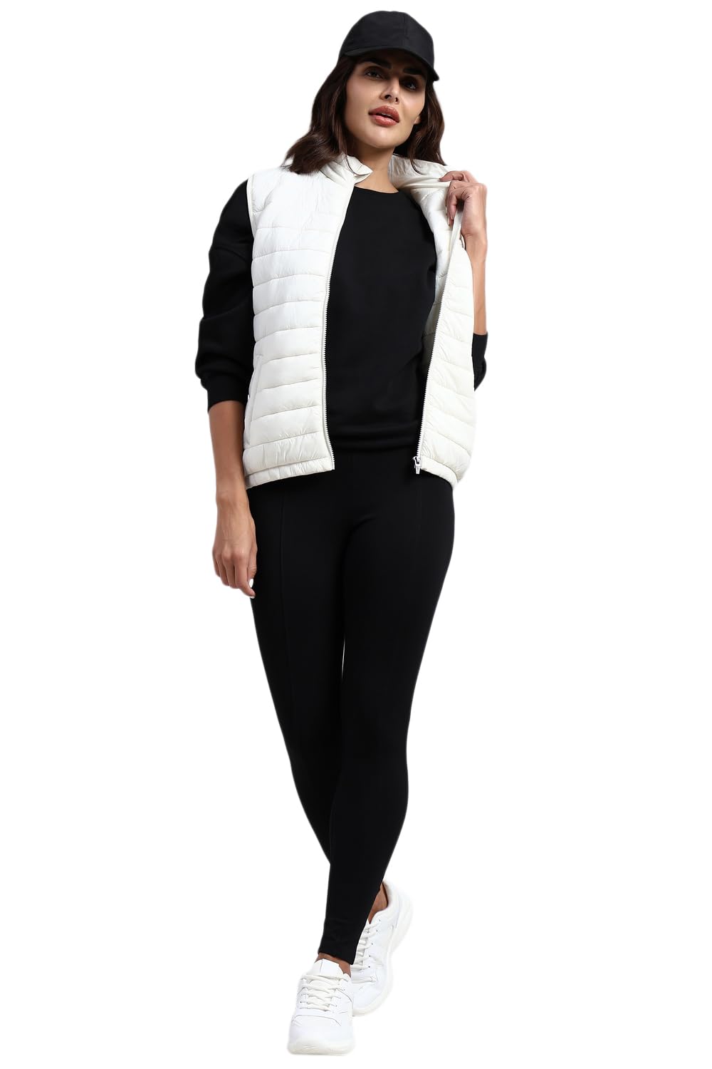 van heusen Women Solid Sleeveless Functional Pocket Puffer Jacket-picture-15