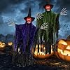 2 Pezzi Fantasma Halloween da Appendere, Horror Decorazione per Halloween, Interno Halloween Decorazione, Halloween Decorazione Scheletro per Esterno Giardino #4
