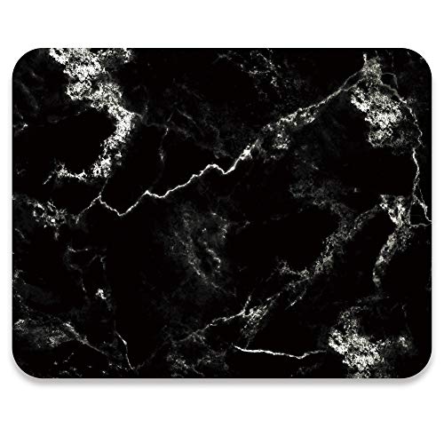 Image of Audimi Mouse Pad Medium Mouse Mat Anti-Slip Base for PC Office Working Gaming, Black Marble