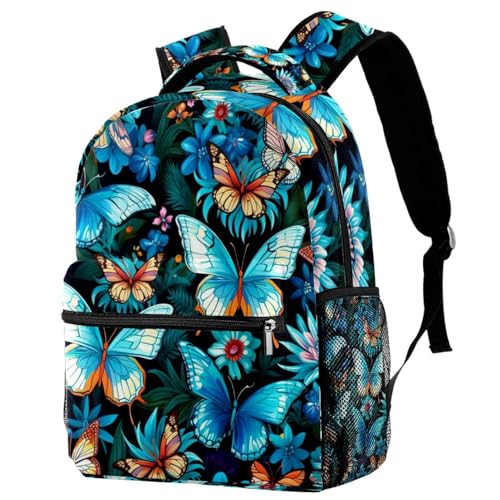 Sac à dos de voyage Campus bleu et multicolore avec porte-bouteille