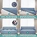 YEMYHOM Couch Cover Latest Jacquard Design High Stretch Sofa Covers for 2 Cushion Couch, Pet Dog Cat Proof Loveseat Slipcover Non Slip Magic Elastic Furniture Protector (Medium, Light Blue)