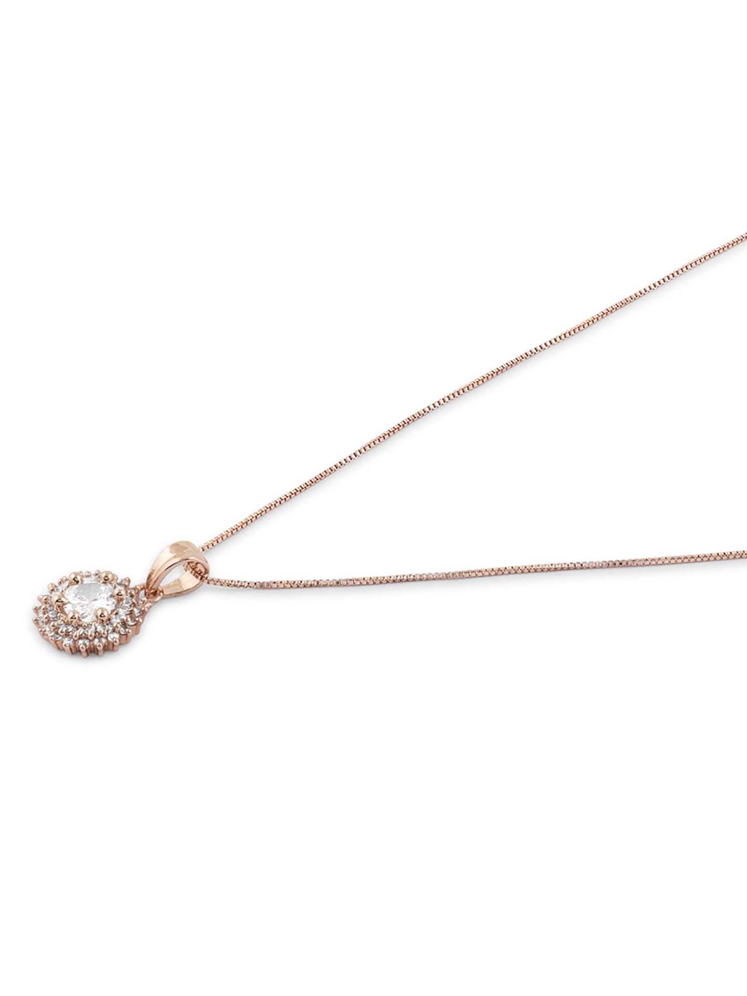 CZ Pendant & Chain for Women