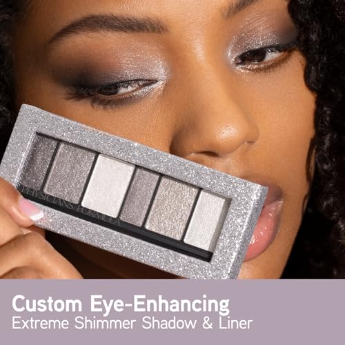 Physicians Formula Shimmer Strips Custom Eye-Enhancing Extreme Shimmer Shadow & Liner, Hypoallergenic Eyeshadow Palette with Reflective Liquid Powders – Smoky Eyes