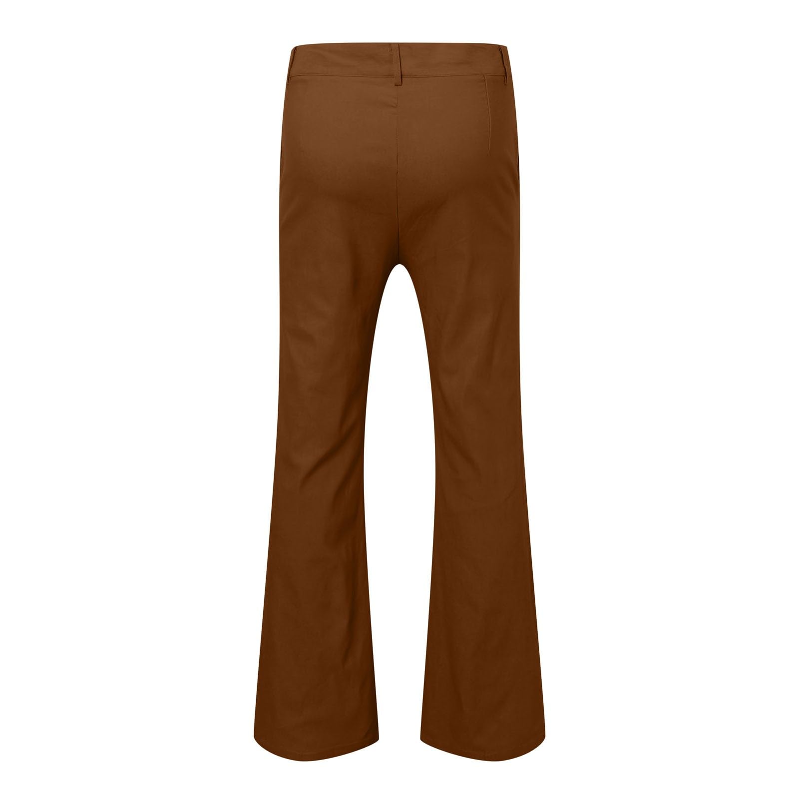 Pantalones de traje para hombre acampanados de negocios, retro, pantalones de baile, clásicos, discoteca, ajustados, elegantes, monocromáticos
