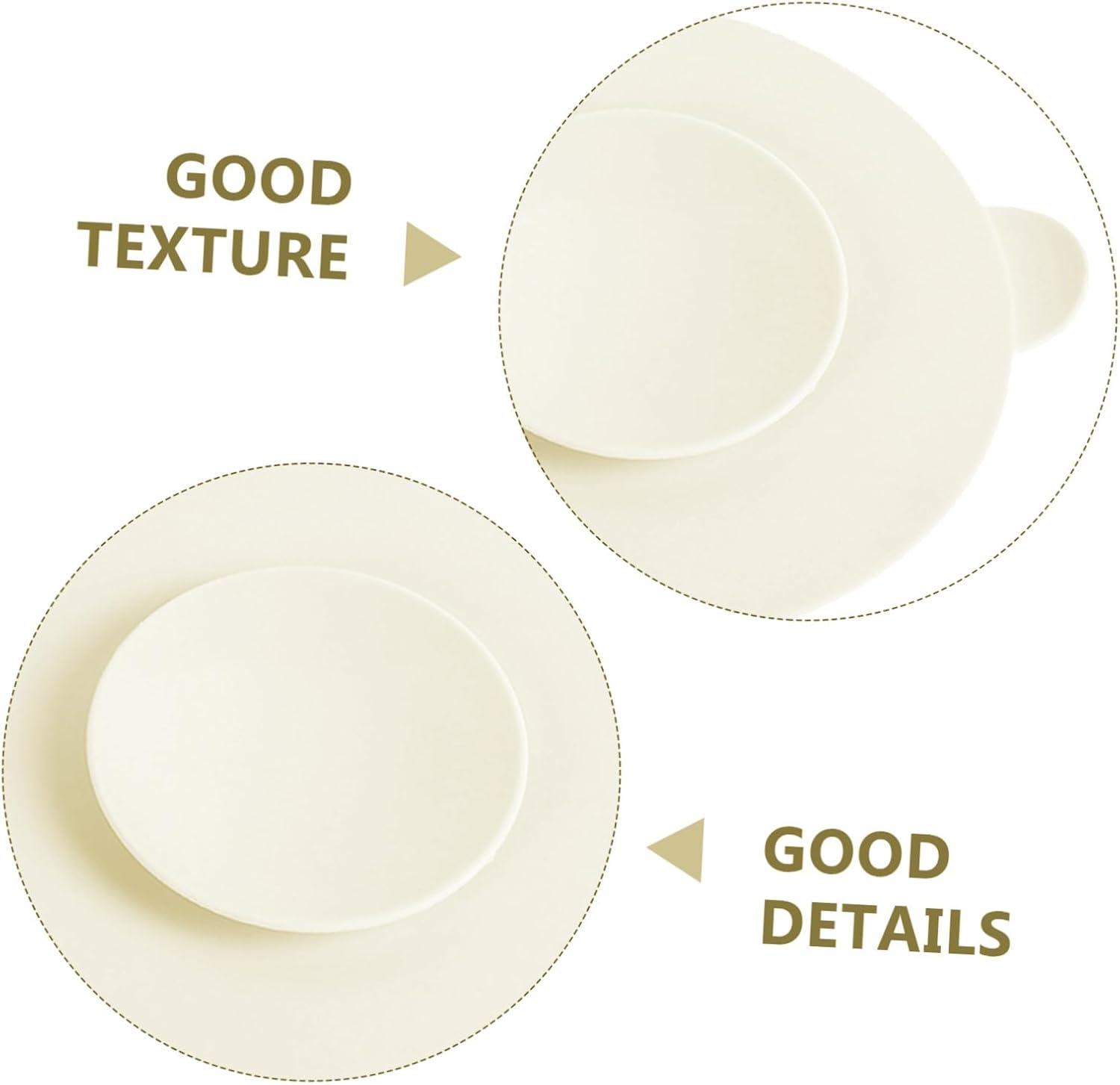 Milisten 3pcs Silicone Suction Bowl Mats for Food Grade Cutlery Suckers Non Slip Placemat for Feeding and Independent Eating Skills Development