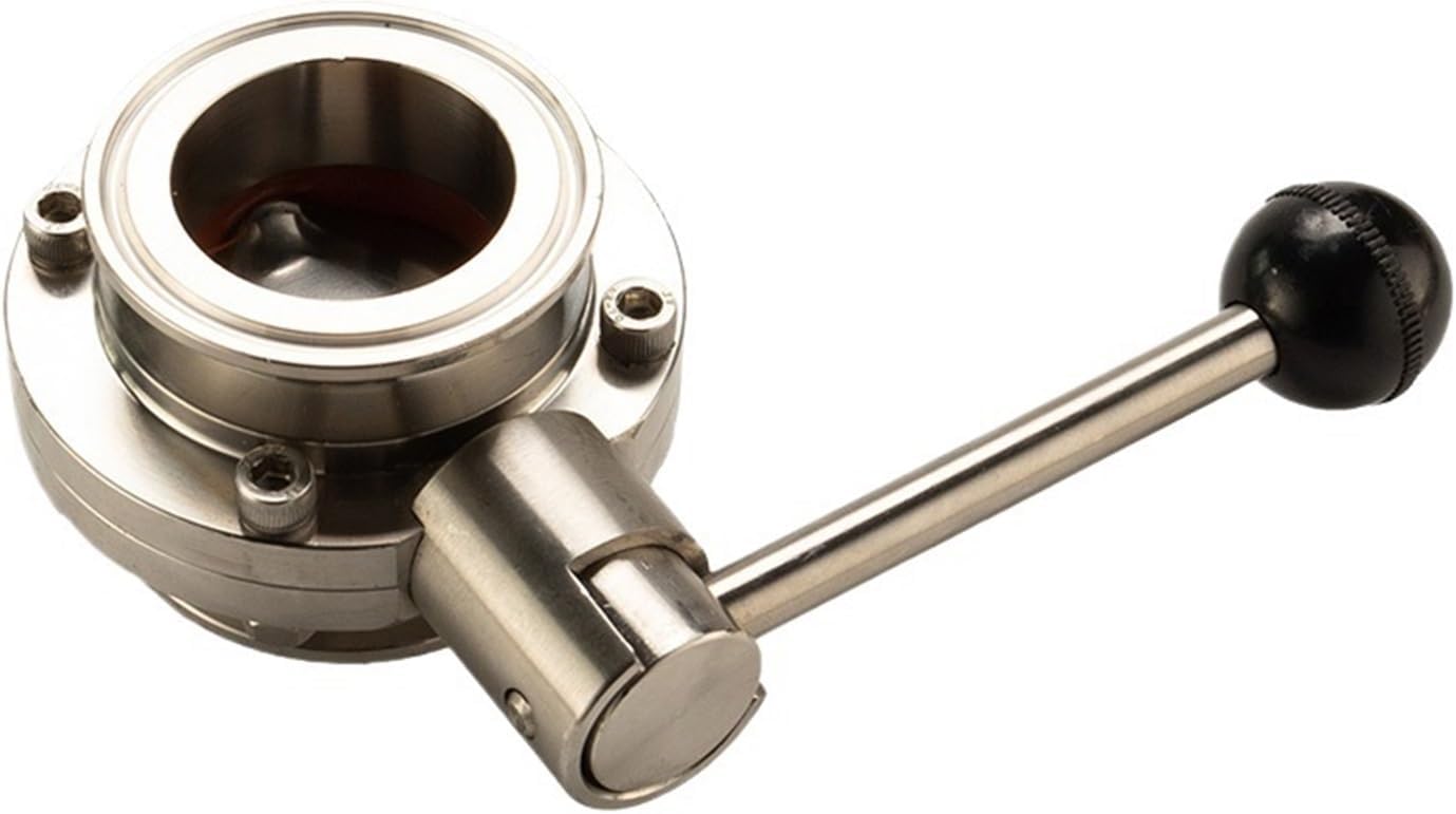 Stainless Steel Butterfly Valve Quick Connect Handle 304 316 Welded