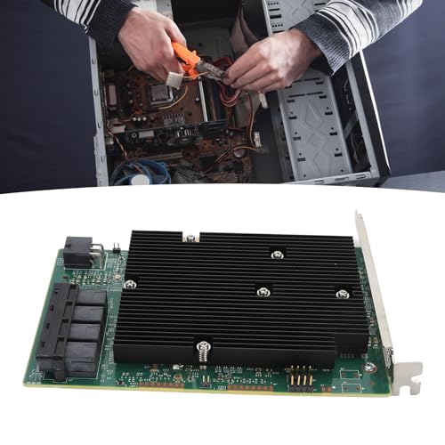 Image of LSI SAS 9300 16I HBA Card, 12Gbps HBA RAID Controller Card with 16 SATA SAS Ports, for Windows for Linux for VMware for Freebsd