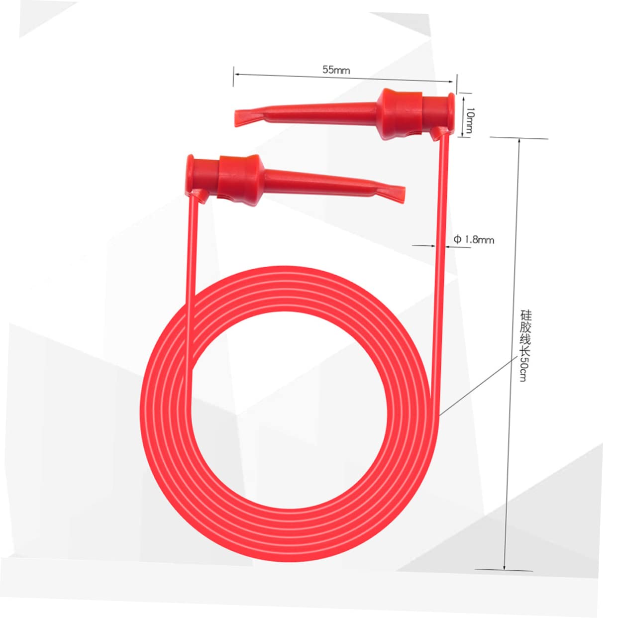 ARTIBETTER 10stücke Teiliges Multimeter Prüfsonde Mit Dual Smd Ic Testhaken Messleitungen Rot Schwarz Blau Gelb Und Grün Für Präzise Elektrische Tests