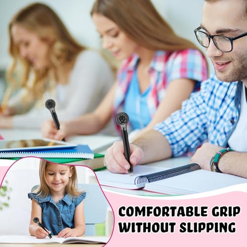 Gersoniel 10 Pack Correction Tape Pen Correctional Ink Tape Push Pull Protective, Easy to Use Applicator for School Office Supplies, 0.2 x 236 Inch (Black Color)