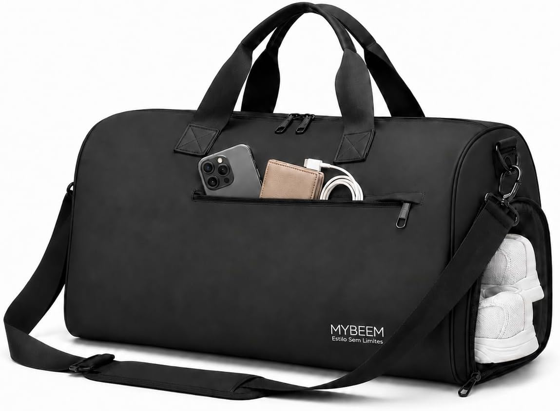 Bolsa de Viagem Grande com Sapateira Academia e Trabalho