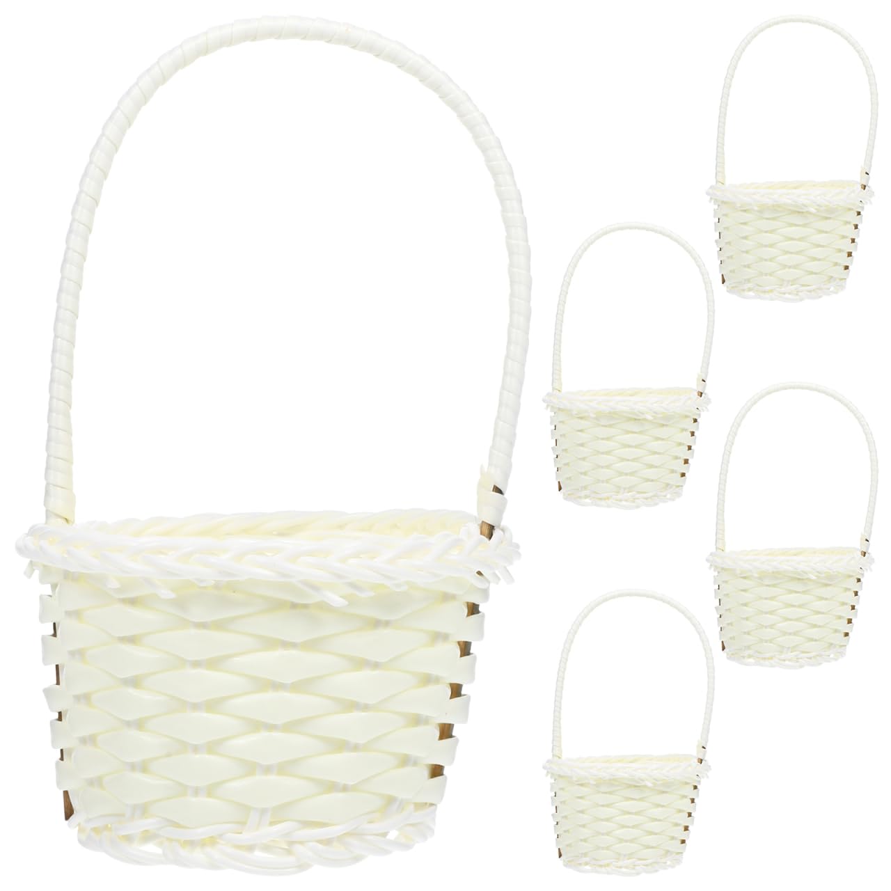 Panier de rangement Happyyami imitation rotin avec anse solide