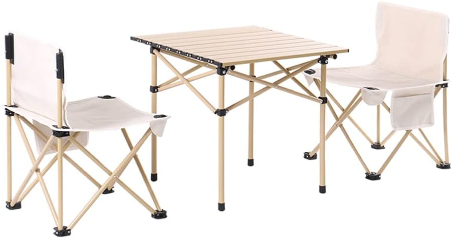 Outdoor Table and Chair Set Folding Picnic Portable Camping Aluminum Alloy