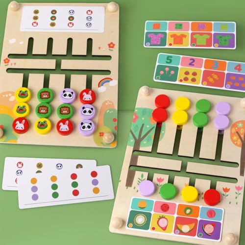 Jeu de forme et tri sensoriel double face pour la motricité - 2