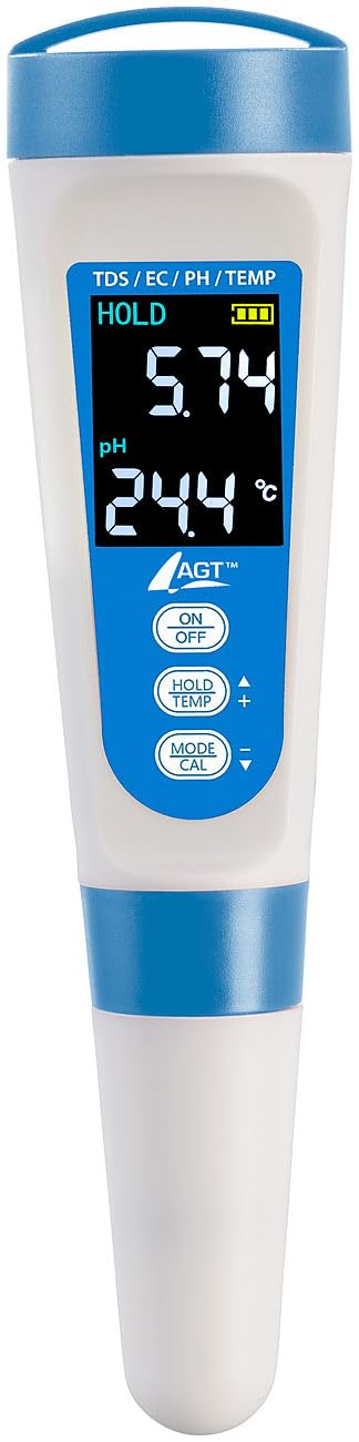Digitales 4in1-Wasserqualitäts-Messgerät pH Tester mit LCD-Display IP55 für Pool