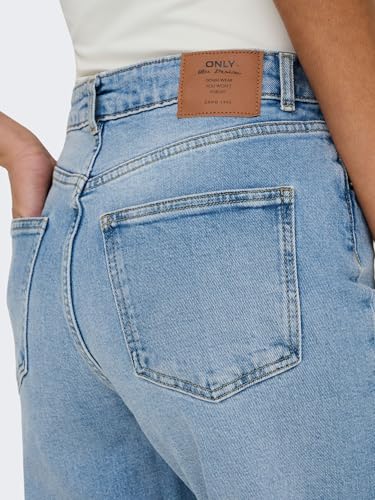 ONLY Female Jeans mit weitem Bein ONLJUICY Hohe Taille Weiter Beinschnitt Jeans
