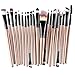 Produktbild Longra 20 Stück/Set Make up Sets Werkzeuge Make-up Toilettenartikel Ausrüstung Wolle Make up Pinsel Set (Gold B)