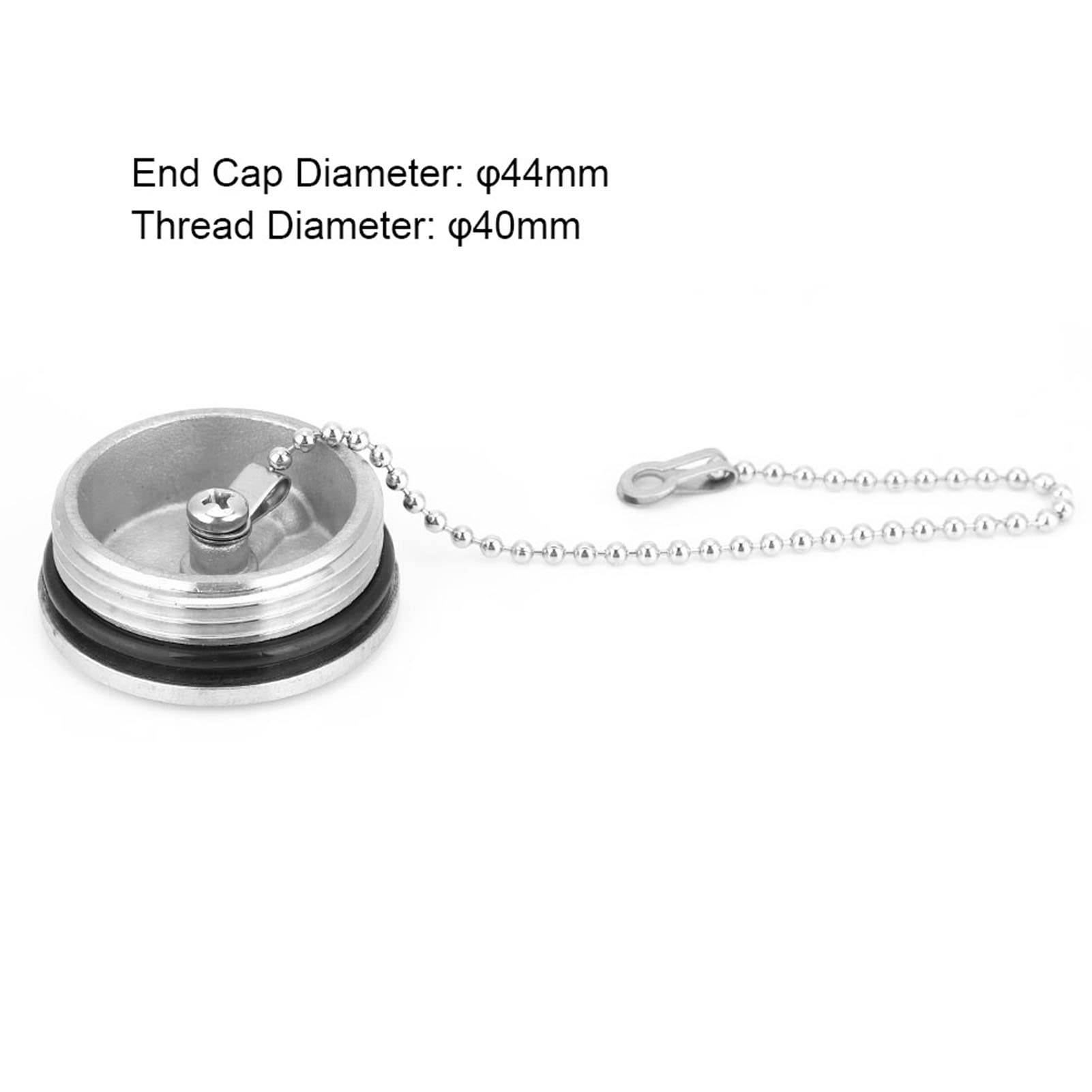 Tappo del Serbatoio del Carburante per Barche da 44 mm, Tappo Serbatoio Carburante per Barca Acciaio Inossidabile 316 Lucidato Porta di Riempimento per Hardware Marino Accessorio