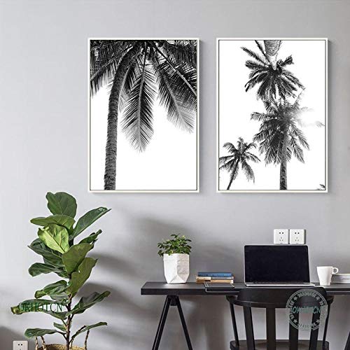 Affiche plage et palmier nordique pour créer une ambiance vacances relaxante dans sa chambre