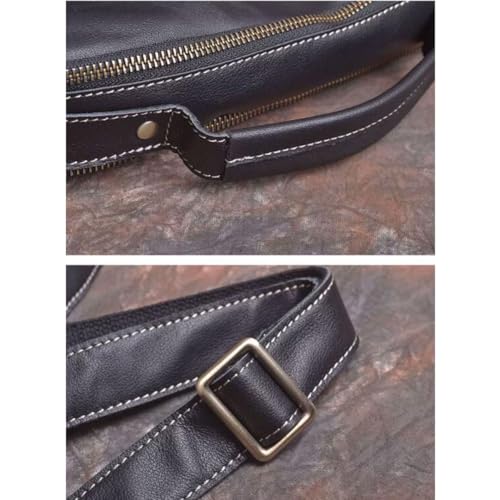 Briefcases Mens Messenger Shoulder Bags Genuine Leather Casual Daypacks Travel Bags Waist Packs4