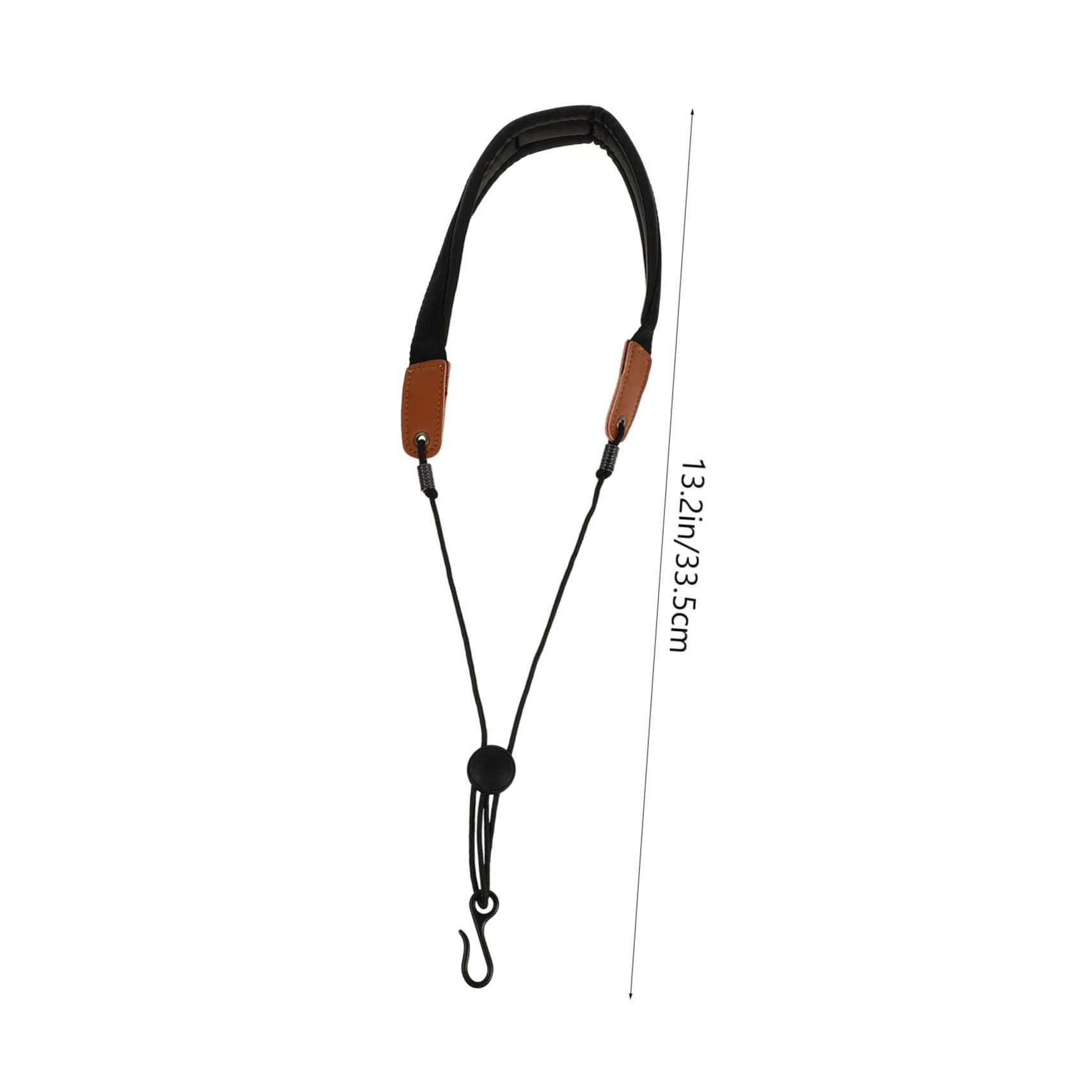 OFFSCH Saxophone Neck Strap Portable Saxophone Hanging Belt Wide-design Padded Sax Belt for Long-term Use