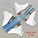 CRS Cross Ice Skate Guards, Soakers and Towel Gift Set. Essential Ice Skating Hard Guard and Soft Skate Blade Cover Accessories for Figure Skating or Hockey (Bracket Blue, Large)