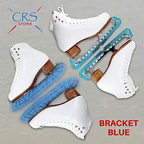 CRS Cross Skate Guards, Soakers & Towel Gift Set - Ice Skating Guards and Soft Skate Blade Covers for Figure Skating or Hockey (Bracket Blue, Medium) by CRS Cross - Image 8