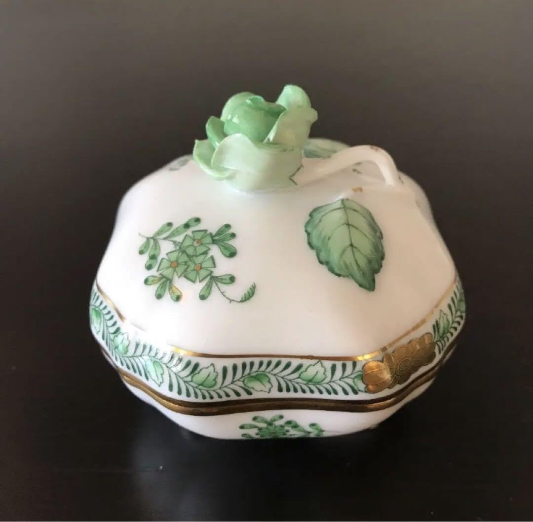 Amazon.co.jp: ヘレンド アポニーグリーン 小物入れ キャンディー