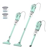 BUTY BULU Stick Vacuum Cleaner, Corded Lightweight Powerful Electric Broom Vacumm for Home Apartment Office Hardwood Floors Carpet Pet Hair Dust Clean, 20Ft Power Cord, 20KPa Strong Suction