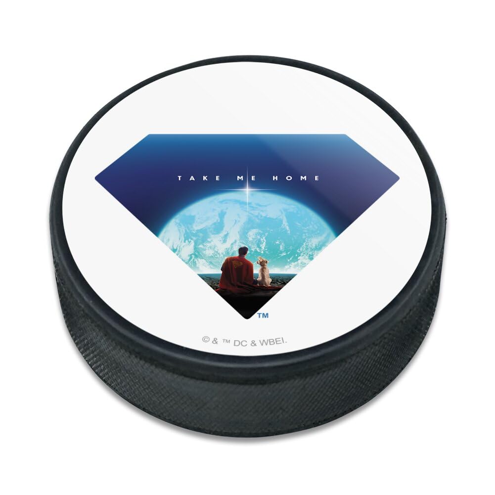 Superman Krypto Earth Shield Ice Hockey Puck