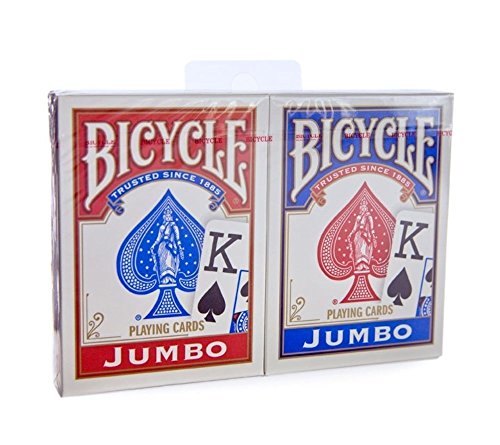 Bicycle Jumbo Index Brybelly 8 paquets de cartes traditionnelles toilées