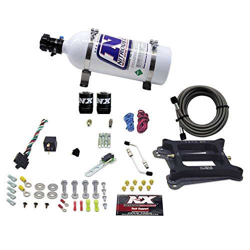 Nitrous Express - 4150 4-BBL/Gasoline Nitrous Kit (100-500HP) w/5lb Bottle (50040-05)
