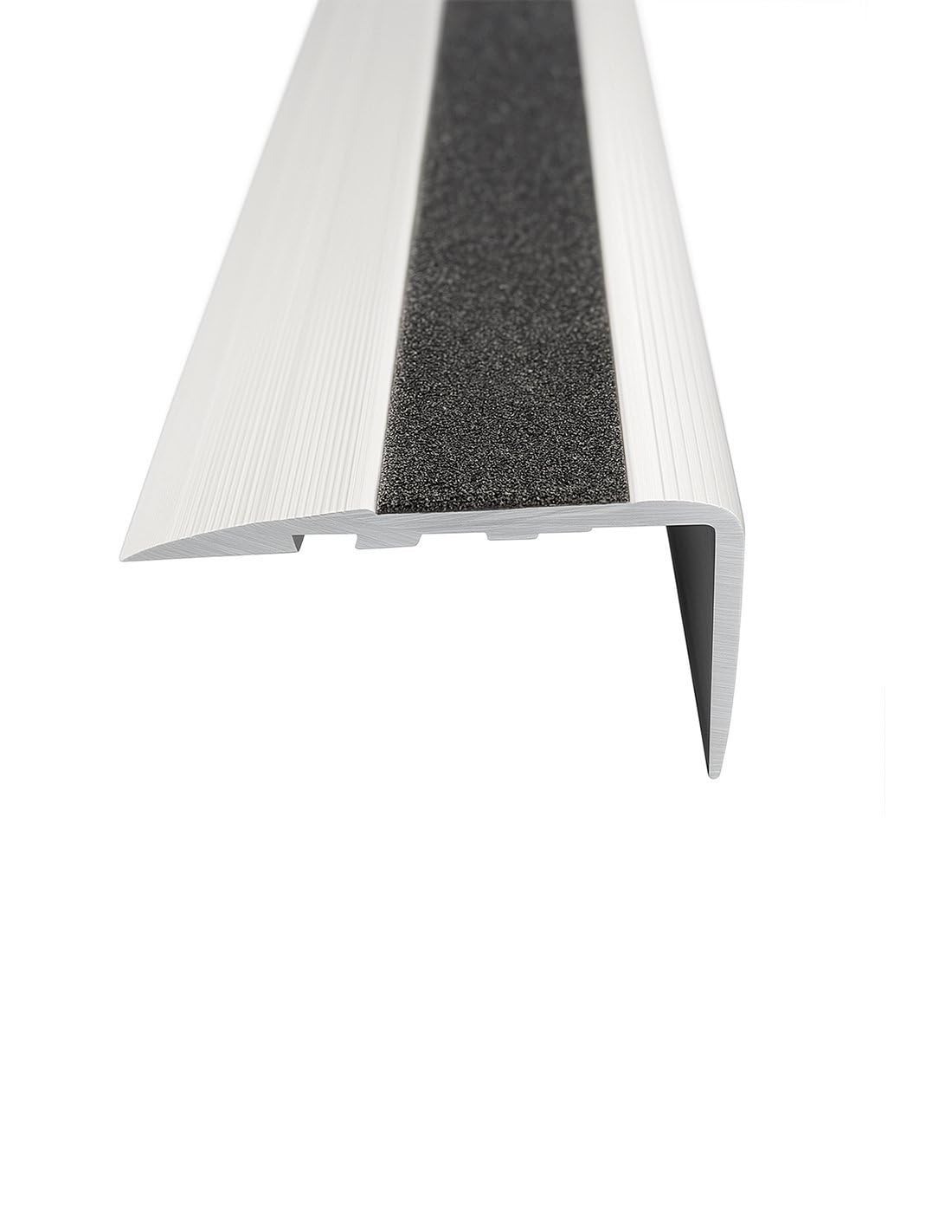 JARDIN202 - JARDIN202 - Pack 10 unidades. Cantonera Aluminio 60mm - Antideslizante - Adhesivo | 21mm alt. 50mm anch. 2m larg. () | 21mm alt. 50mm anch. 2m larg.
