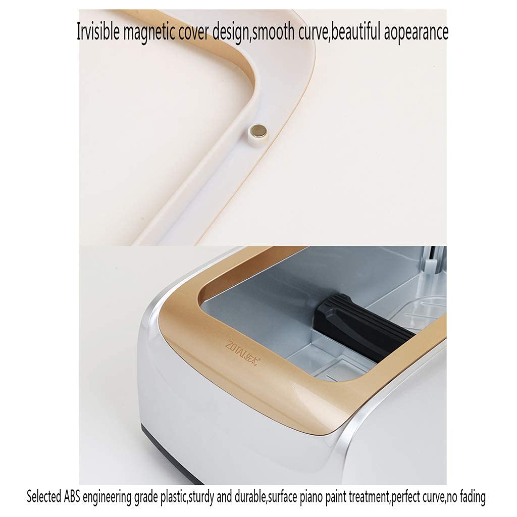 Distributore Automatico di Copriscarpe, distributore di tappetini con 100 Copriscarpe USA e Getta per Medico, casa, Negozio e Ufficio, Oro, Copriscarpe in plastica