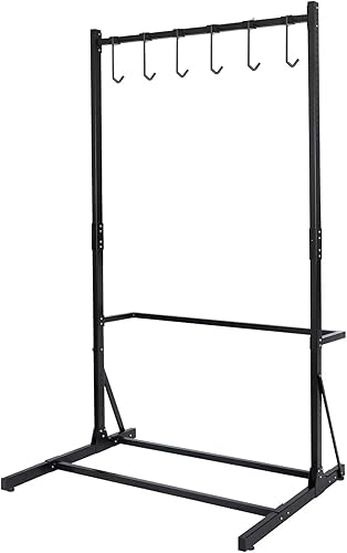 Vista 3 de Estante de almacenamiento de bicicletas para garaje, soporte de almacenamiento independiente para bicicletas con un máximo de 5 bicicletas, de acero