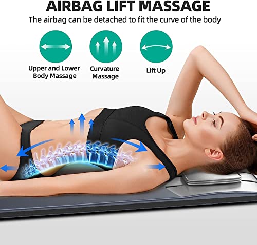 Lepuler Massage Mat, Massaging Pad With Twist & Stretch & Flow 7 Massage Modes, Full Body Massage Mats For Back Pain Relief, Adjustable Vibrating Massager For Bed Sofa Floor Home Office Couch #TOP4