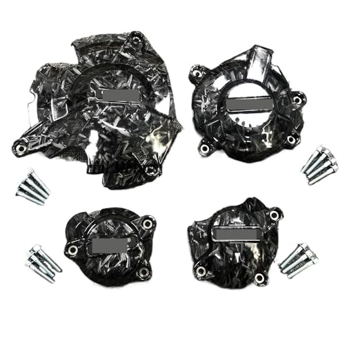 Tapa estator motor GSX-S750 2017-2023 cubierta protectora negra de aluminio 2