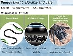 Dog Tie Out Cable for Camping, 50/75/100/150ft Dog Runner Cable with 4ft Bungee Binding, Dog Lead Line Holds up to 300 lbs for Yard and Park