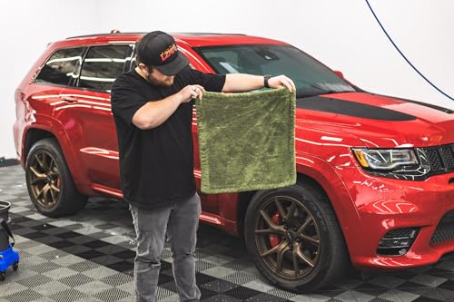 The Rag Company, The Liquid8r M22, Absorbent 70/30 Blend Microfiber Drying Towel for Cars, Trucks, and SUVs, Safe for Detailing, Scratch-Free, Twist Loop, 2200 GSM, 20x20 Inches, Camo by The Rag Company - Image 6