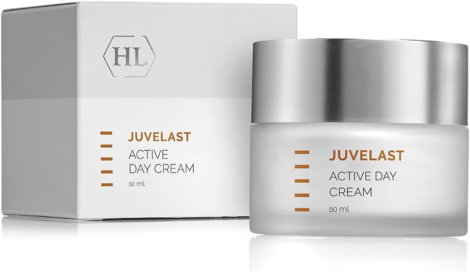 HL Holy Land Cosmetics Juvelast Active Day Cream with Copper Peptide Complex, Hyaluronic Acid, Vitamin E & DNA Repair Enzyme For Dry Skin, 1.7 fl.oz