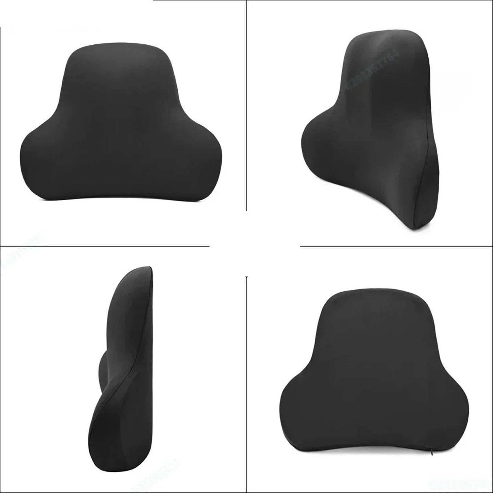 Cuscino Poggiatesta Auto Cuscino per il collo in memory foam per auto, cuscino per schienale lombare, cuscino lombare(Grey Set)