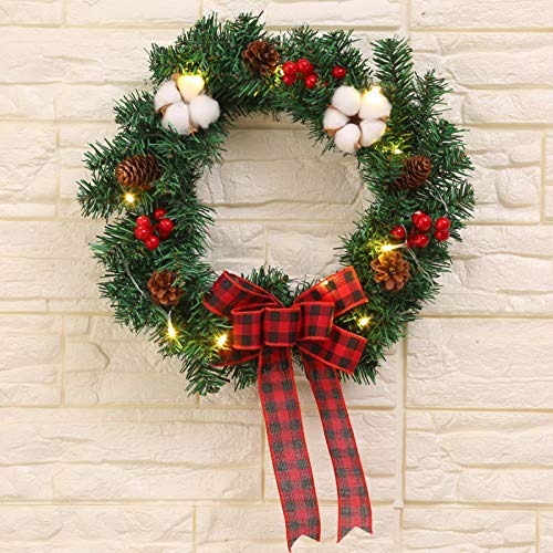 image for JANEMO Wreath Form,12Inch Metal Wire Wreath Frame,Use for Indoor and O