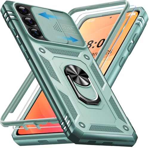 Coque Samsung S24 Plus antichoc avec anneau métal rotatif 360°