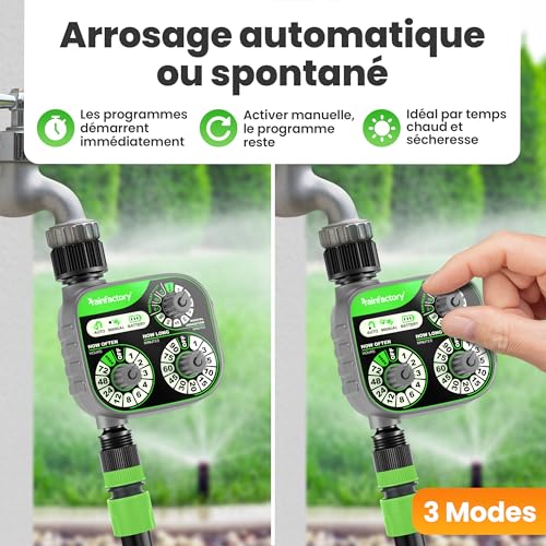 Programmateur d’arrosage automatique avec minuterie pour pelouse