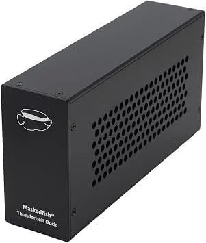 Thunderbolt 3 / 4 & USB4 Compatible PCIe Expansion Box eGPU Dock with PCIe 3.0 x16 Slot Supports NVIDIA P600 / T1000 GPU Graphics Board Aluminum Case for Laptops/Desktops MK-M1