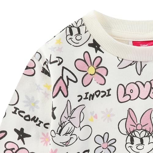 Image of Disney Minnie Mouse Girls Crewneck Top and Pants Set for Infant Big Kids