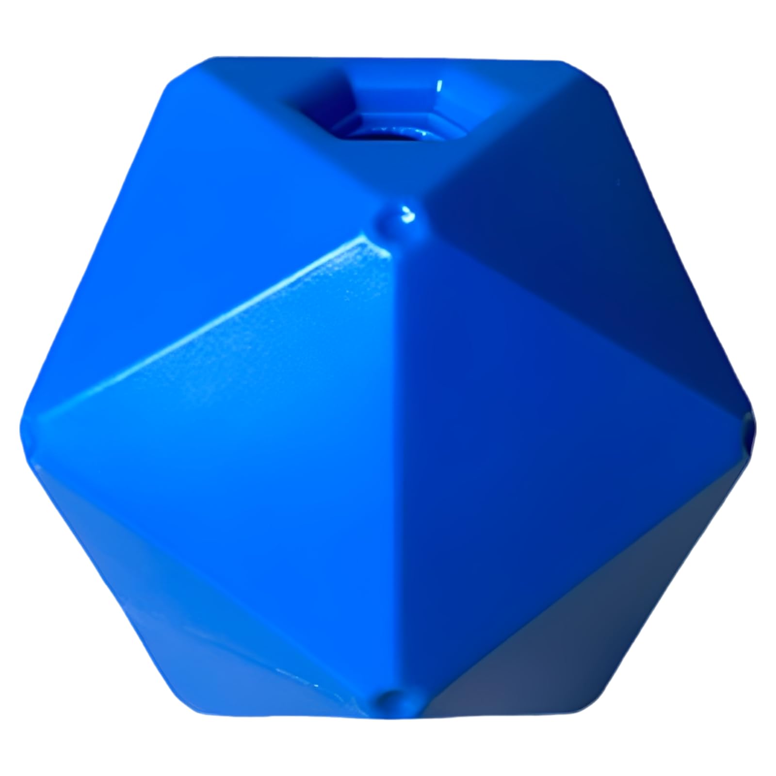 Mangiatoia per cavalli, 9 in / 23 cm, blu, palla da gioco per pascolo per noia, materiale PP per alimenti, divertente antistress per cavalli, stabile interattiva